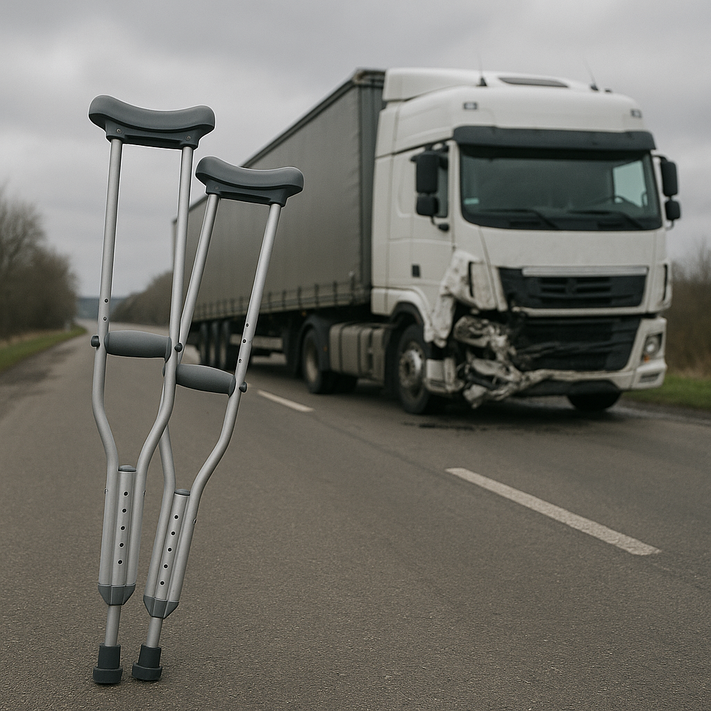coping limited mobility truck accident illustration for Coping with limited mobility after truck accidents