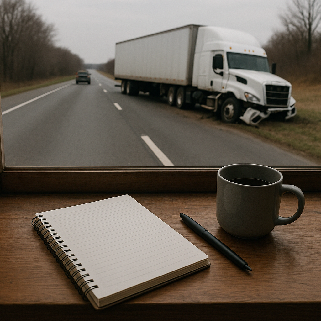 daily coping anxiety truck accident illustration for Daily coping with anxiety after truck accidents