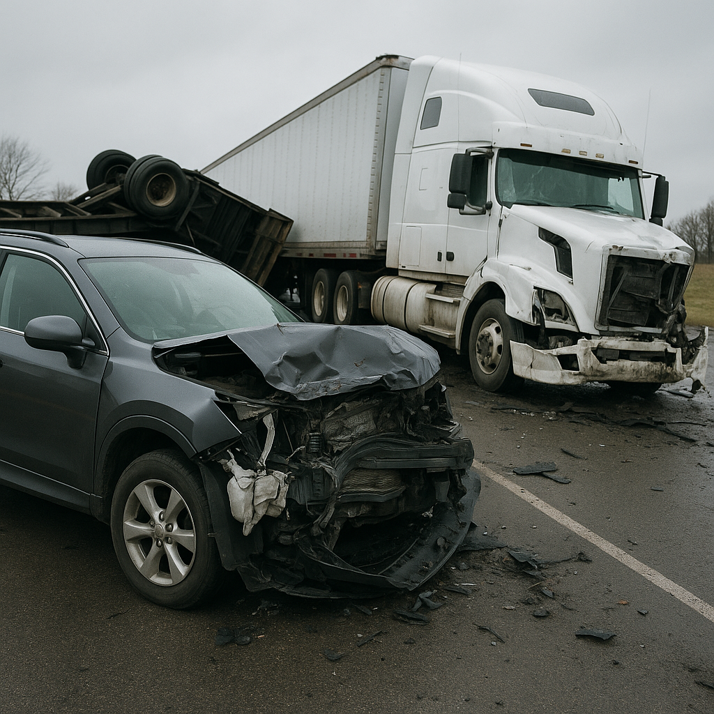 family anxiety severe truck crash illustration for Family anxiety after severe truck crashes