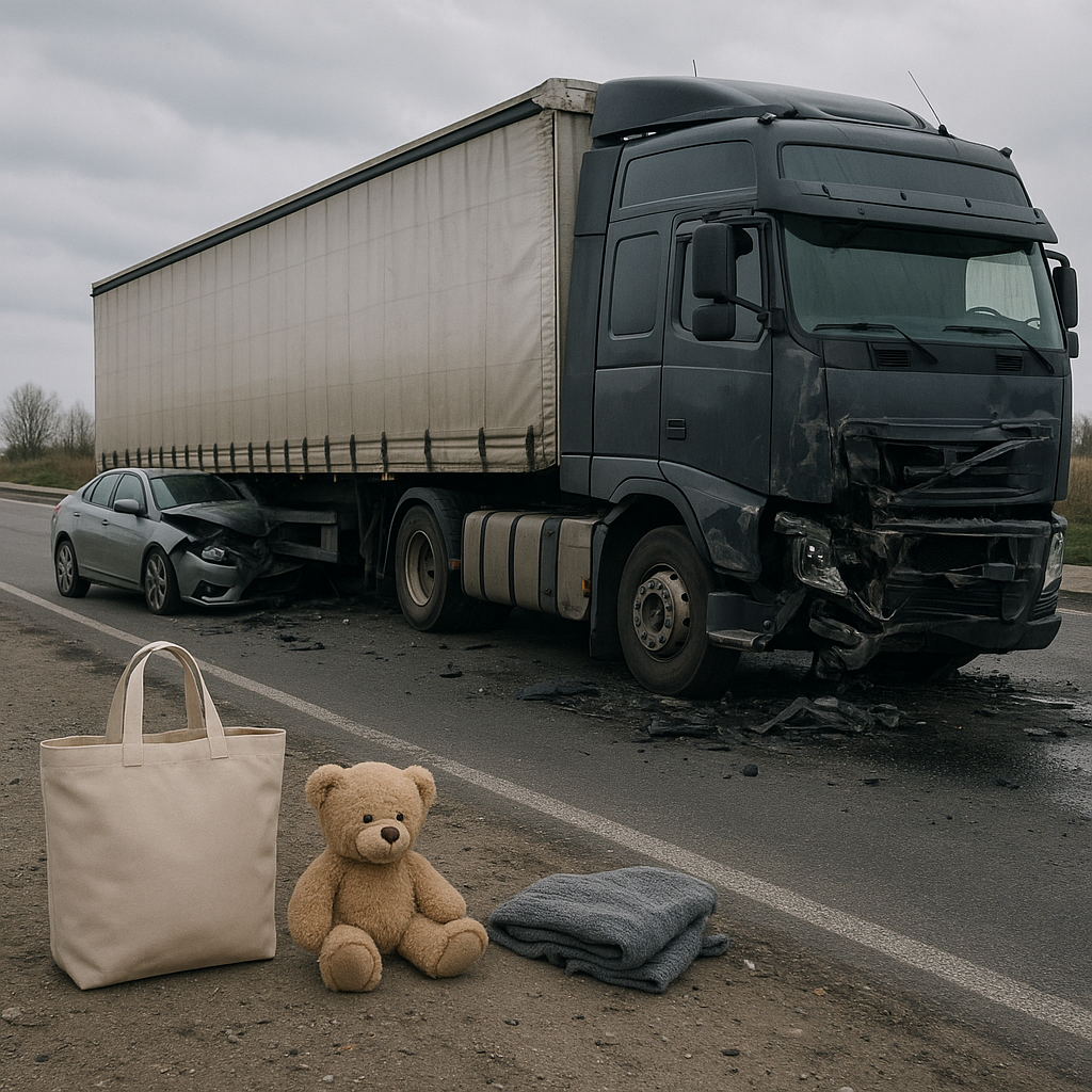 family stress serious truck crash illustration for Family stress after a serious truck crash