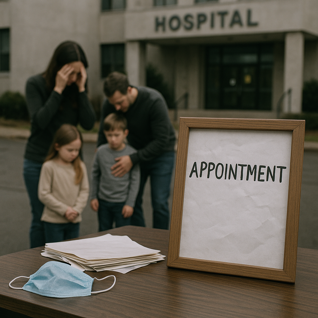 family stress medical appointments illustration for Family stress from medical appointments