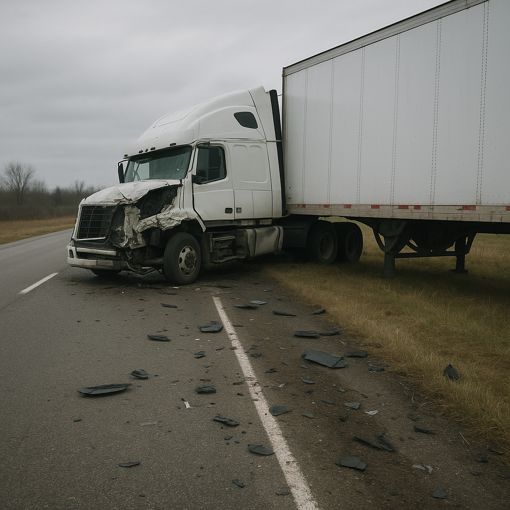 feeling disconnected semi truck crash illustration for Feeling disconnected after a semi truck crash