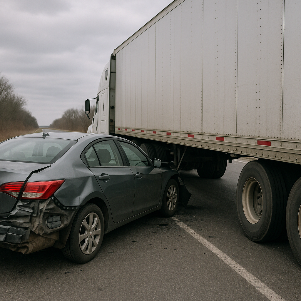 powerless after semi truck crash illustration for Feeling powerless after a semi truck crash