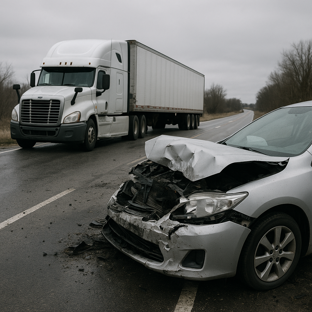 feeling unsafe after semi truck crash illustration for Feeling unsafe after a semi truck crash
