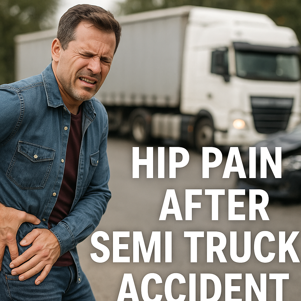 hip pain after semi truck accident illustration for Hip pain after a semi truck accident