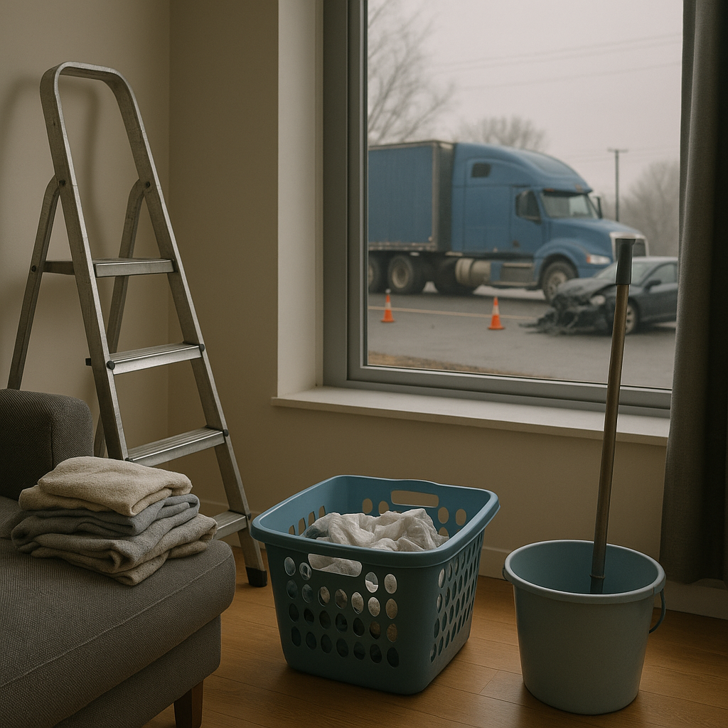 household responsibility shifts injury illustration for Household responsibility shifts after truck injuries