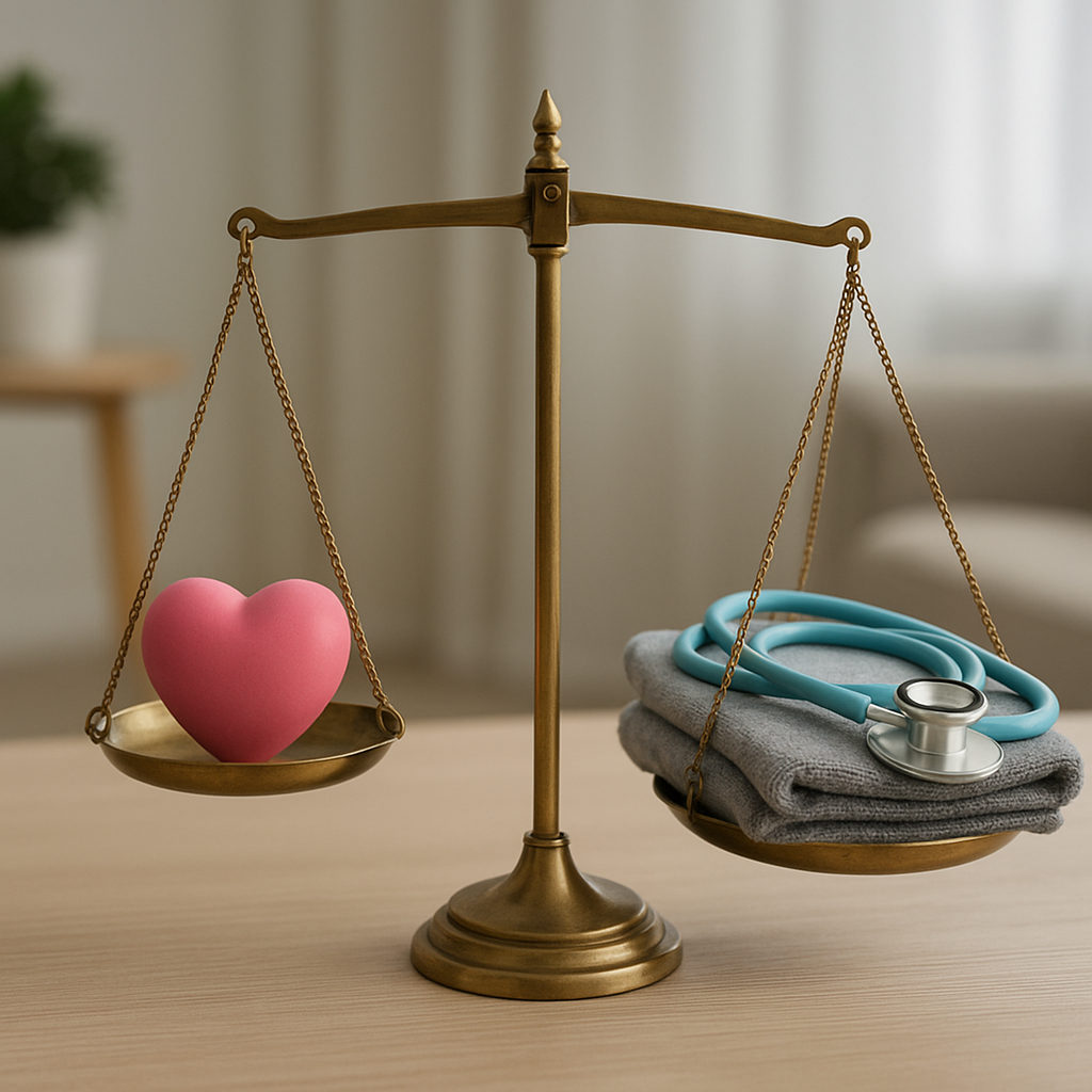 caregivers balance self care responsibilities illustration for How caregivers balance self care and responsibilities