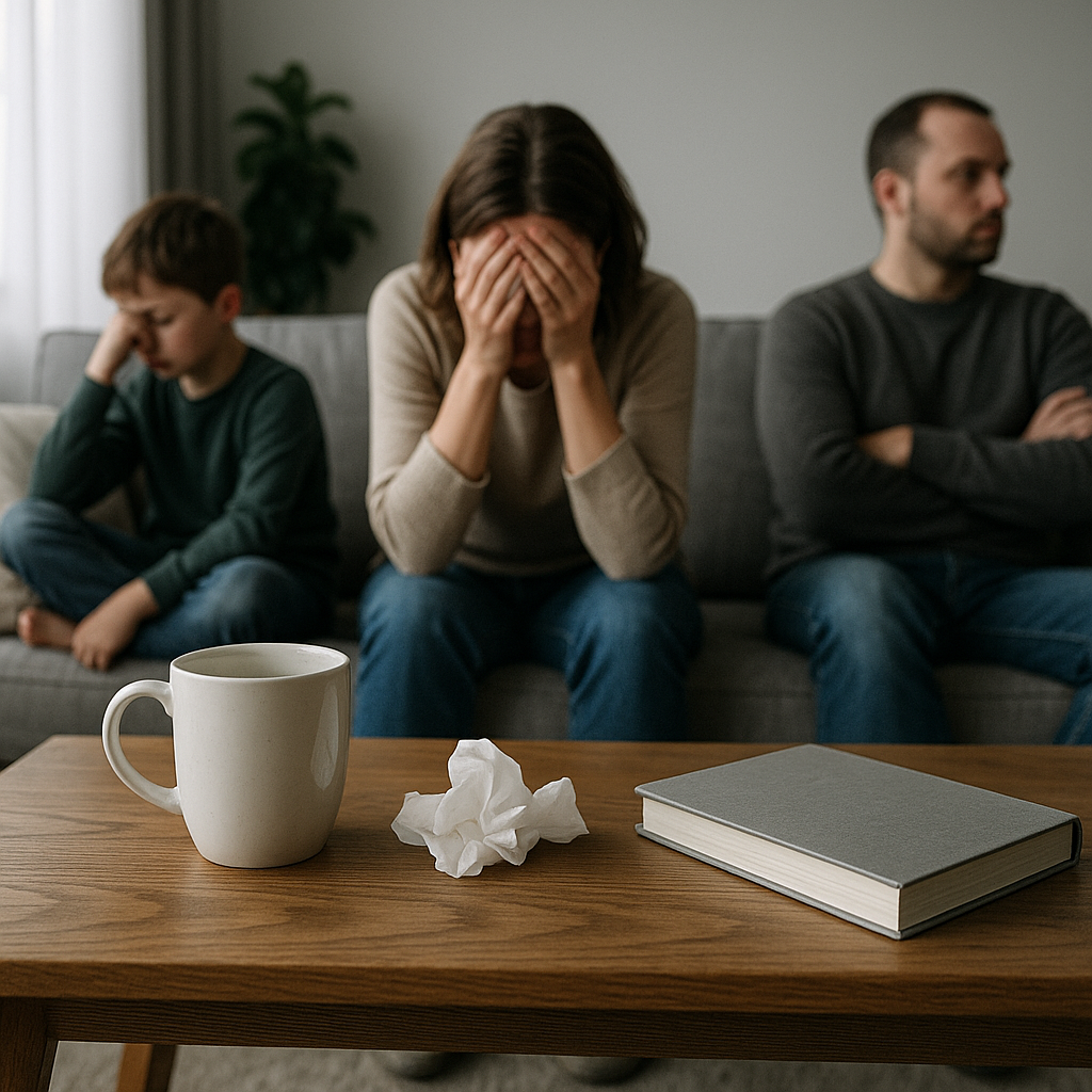 family manage emotional exhaustion illustration for How family members manage emotional exhaustion