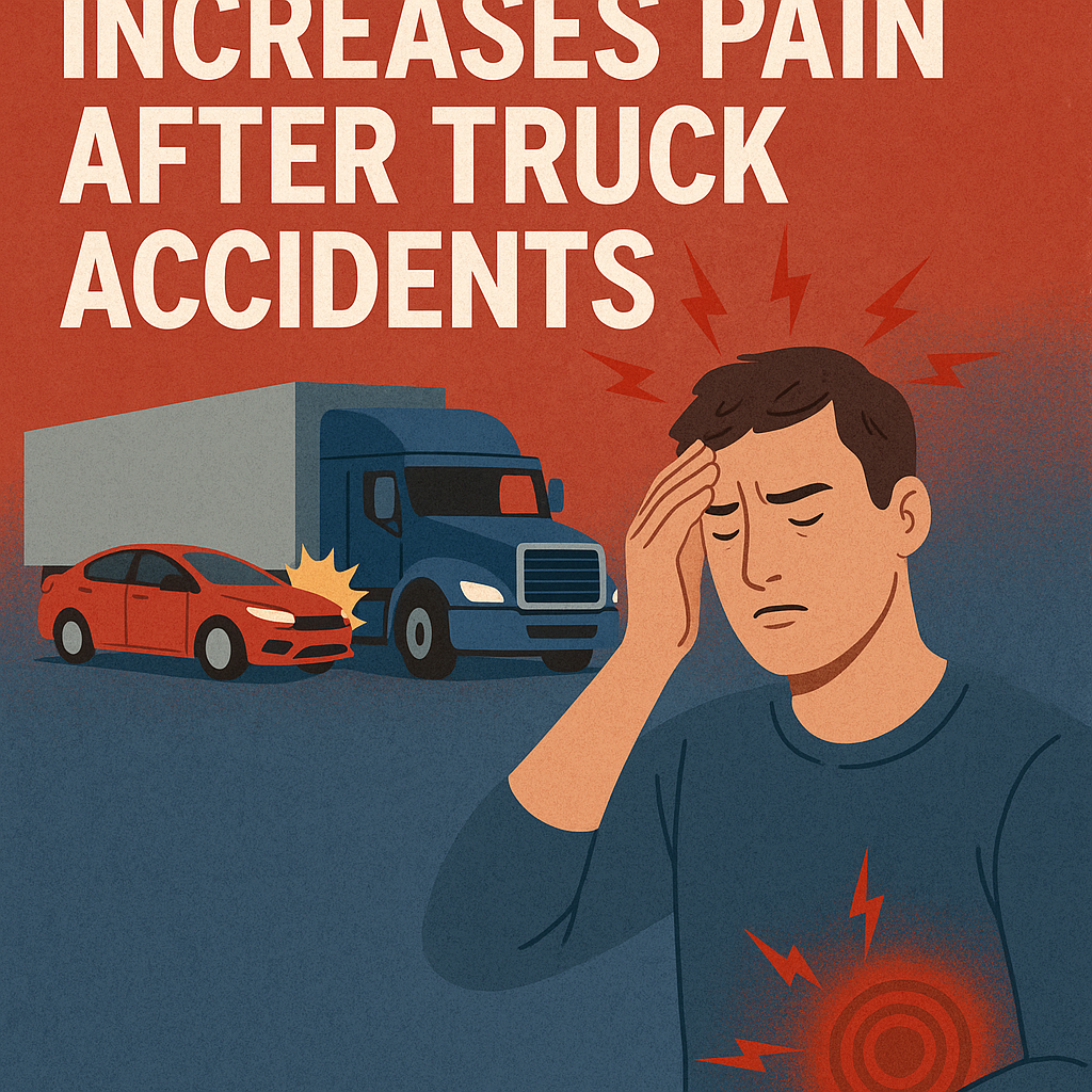 stress increases pain truck accident illustration for How stress increases pain after truck accidents