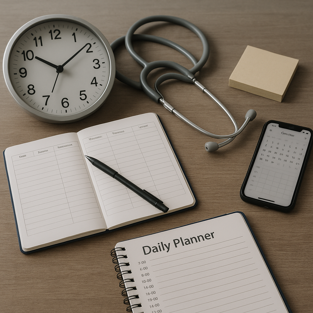 doctor appointments daily schedules illustration for Managing doctor appointments and daily schedules