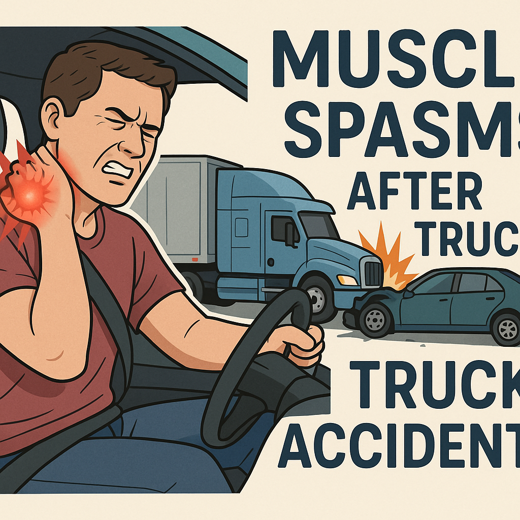 muscle spasms truck accident illustration for Muscle spasms after truck accidents