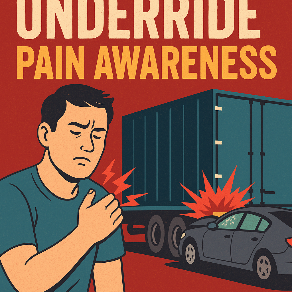 underride pain awareness illustration for Pain awareness after underride accidents