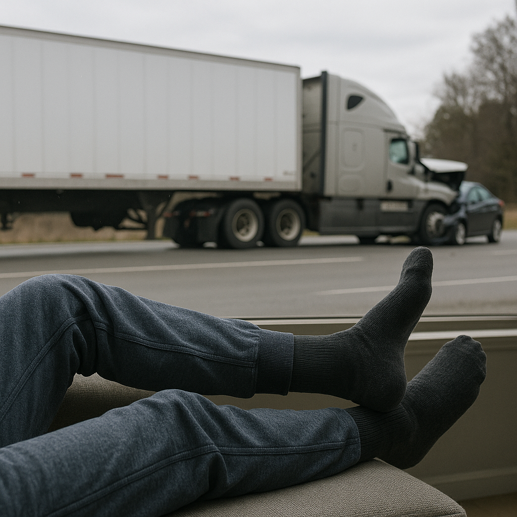 restless legs semi truck accident illustration for Restless legs after a semi truck accident