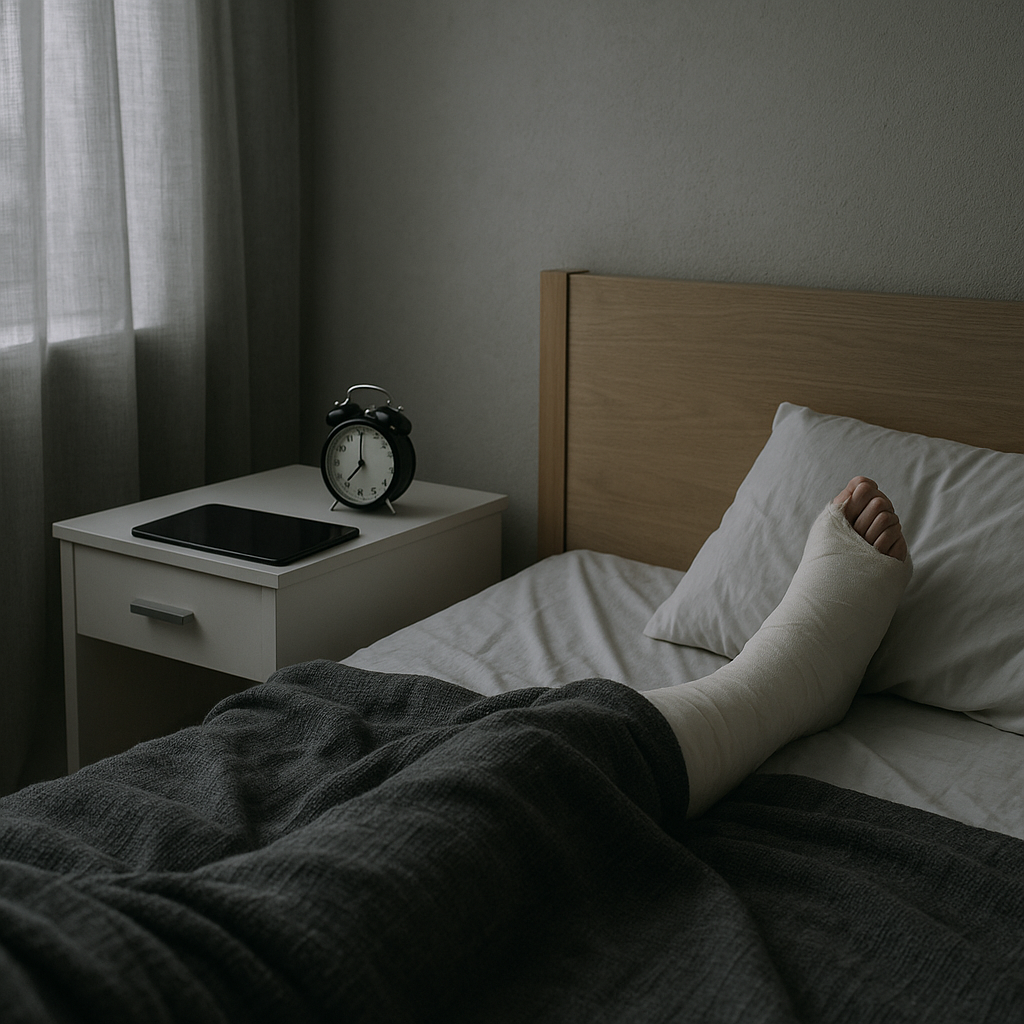 screen time sleep problems trauma illustration for Screen time and sleep problems after accidents
