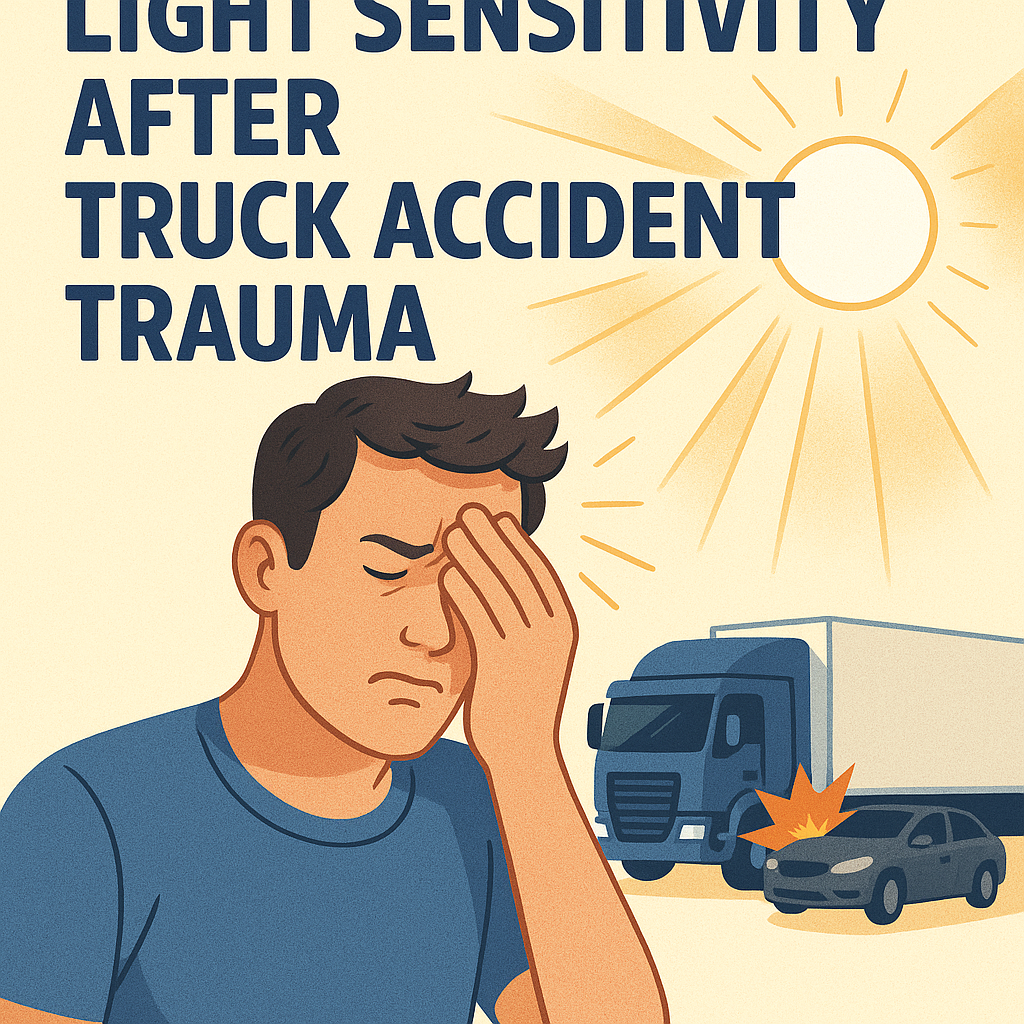light sensitivity truck accident illustration for Sensitivity to light after truck accident trauma