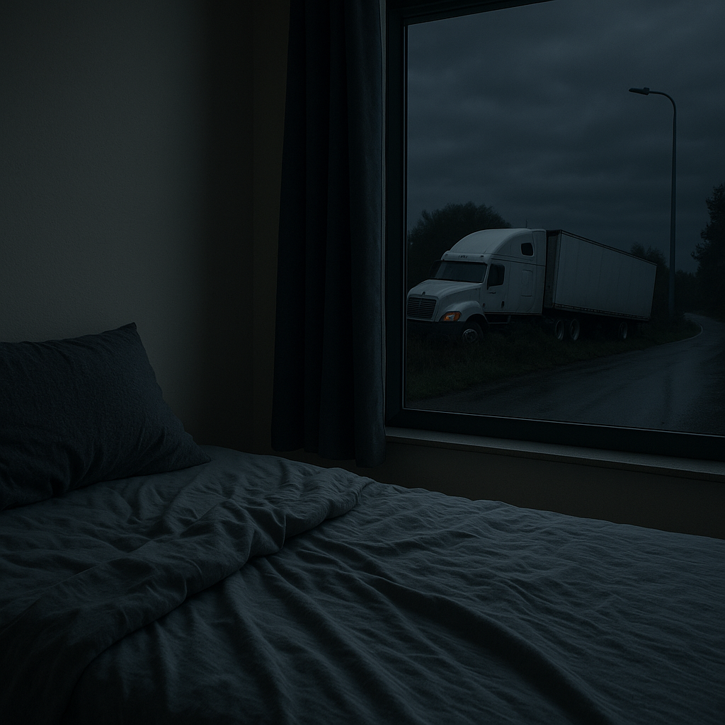 shortness of breath night trauma illustration for Shortness of breath at night after truck crash trauma