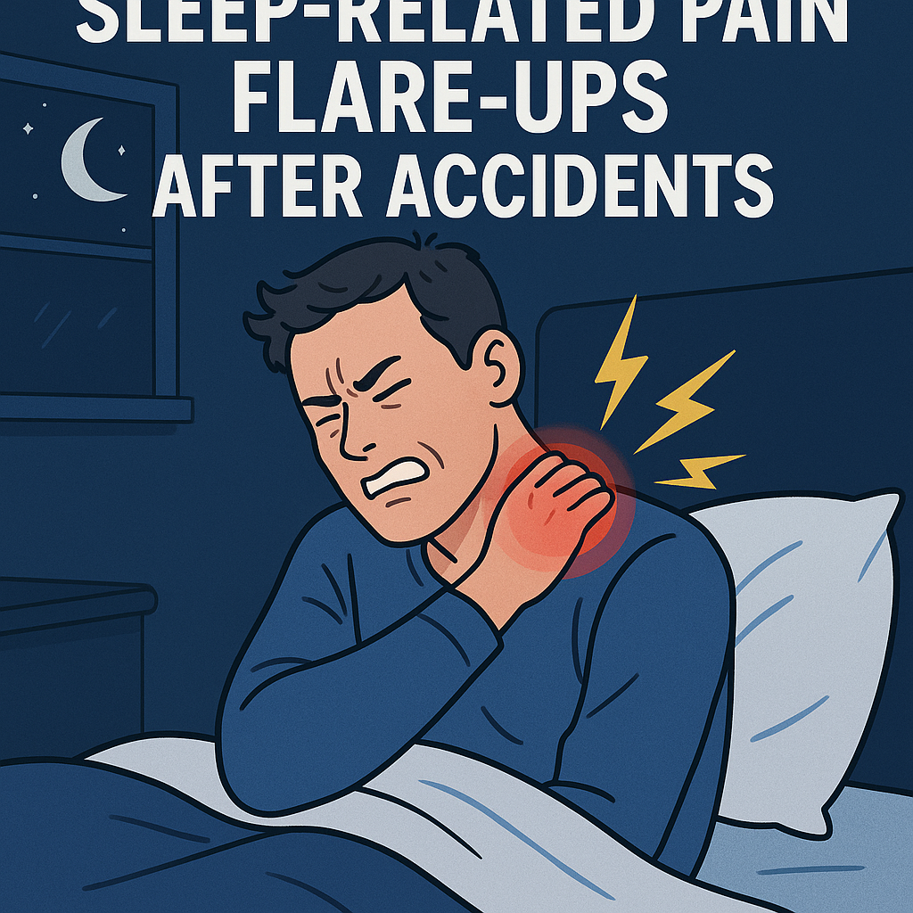 Illustration of Sleep related pain flare ups after accidents