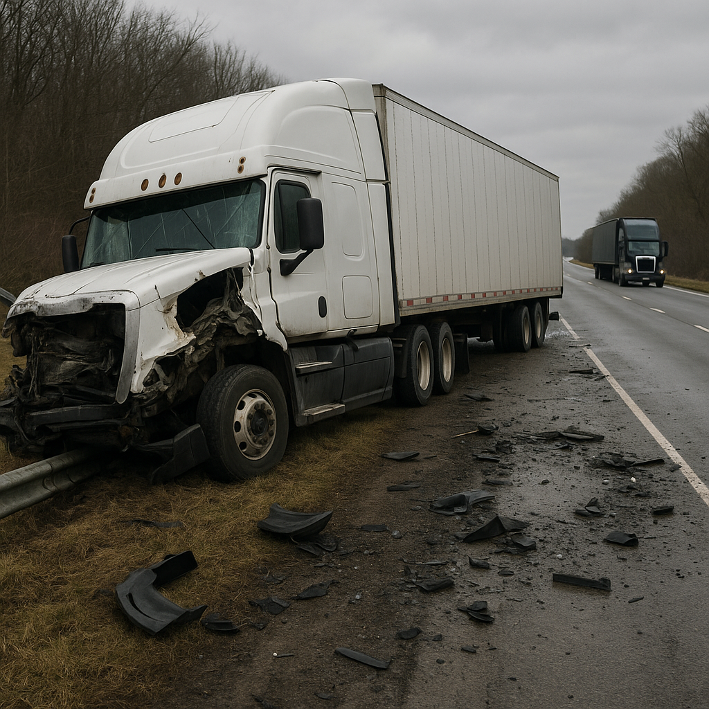 emotional shock semi truck crash illustration for Understanding emotional shock after semi truck crashes