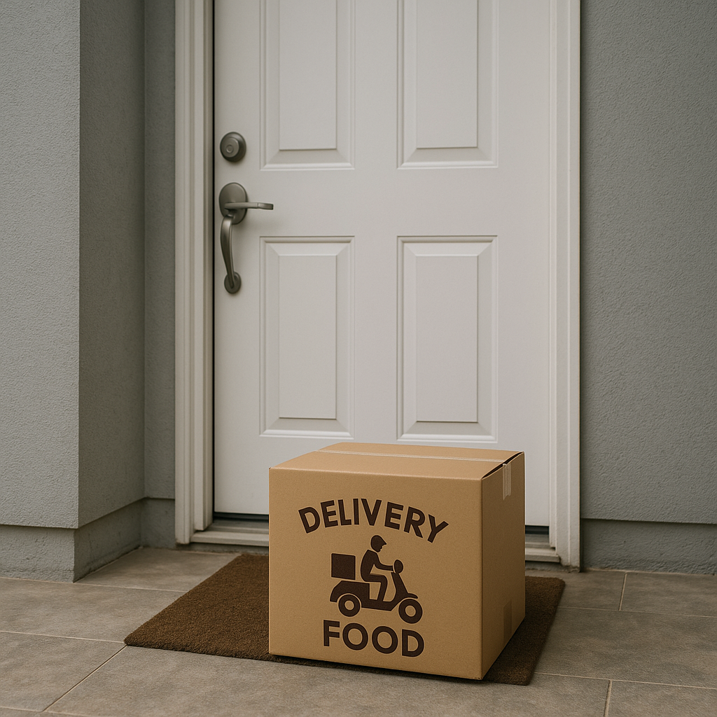 Illustration of Using delivery services during recovery