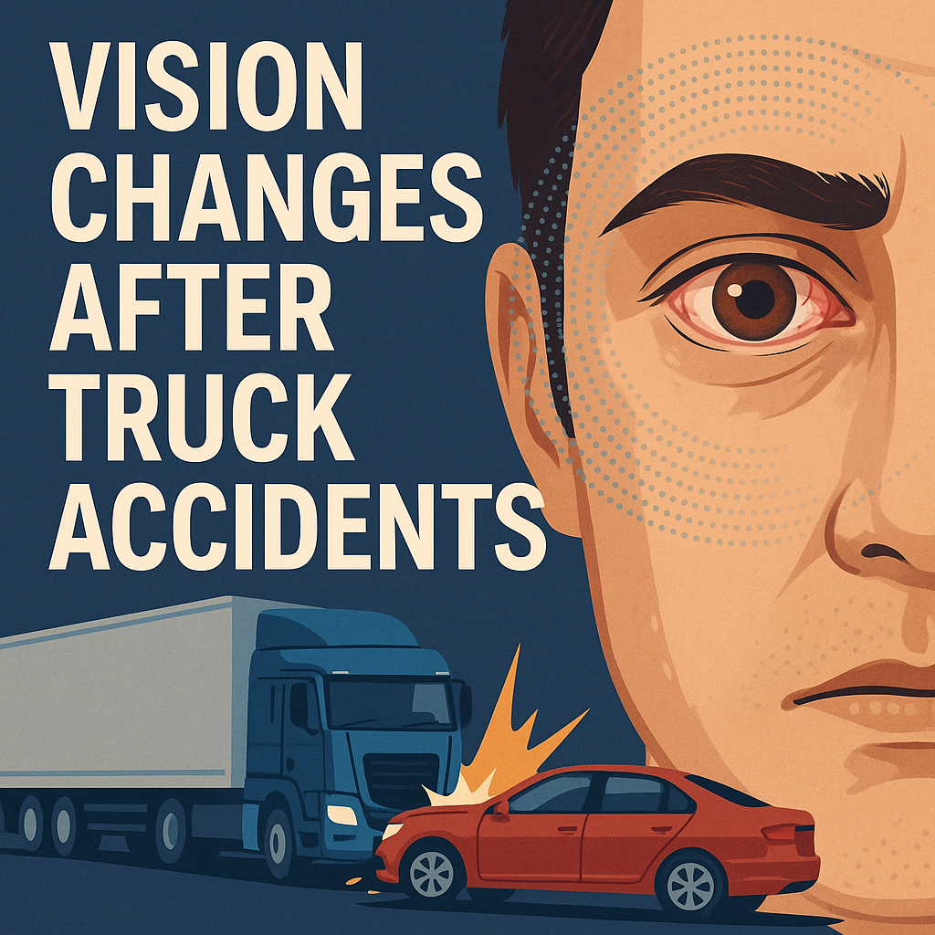 vision changes truck accident illustration for Vision changes after truck accidents
