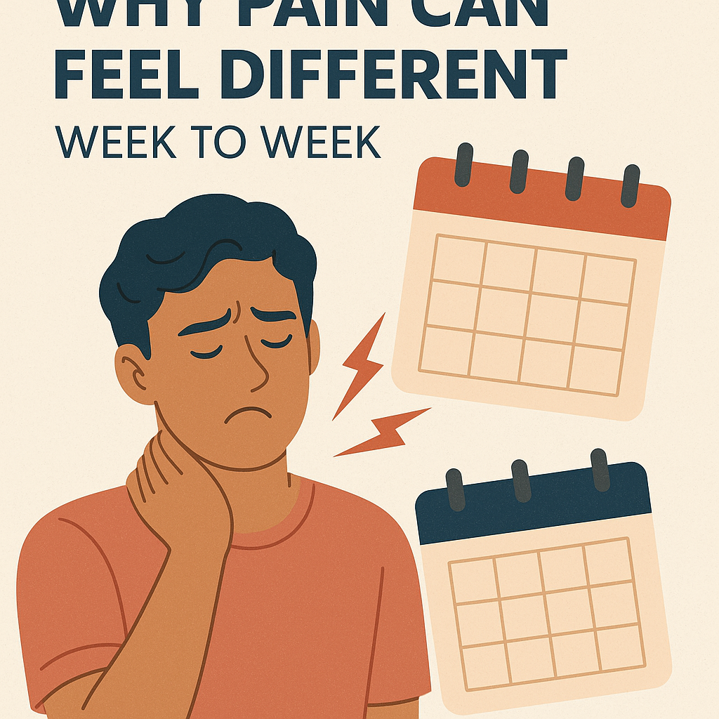pain changes week to week illustration for Why pain can feel different week to week