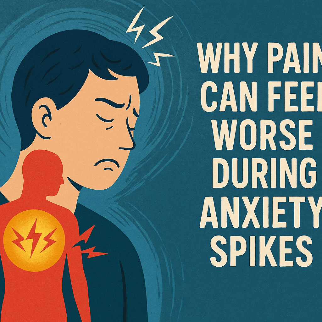 anxiety spikes pain worse illustration for Why pain can feel worse during anxiety spikes
