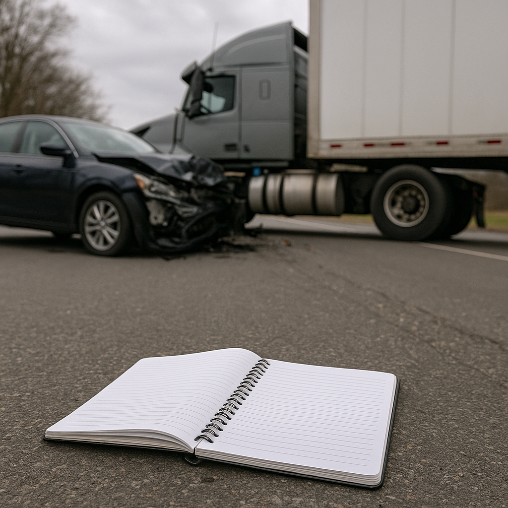 forgetting details truck accident illustration for Why people forget details after truck accidents