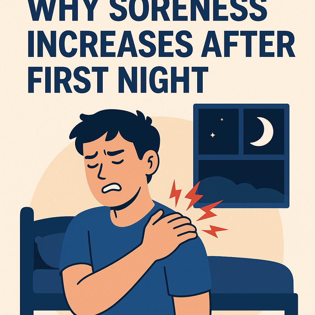 soreness increases after first night illustration for Why soreness increases after the first night