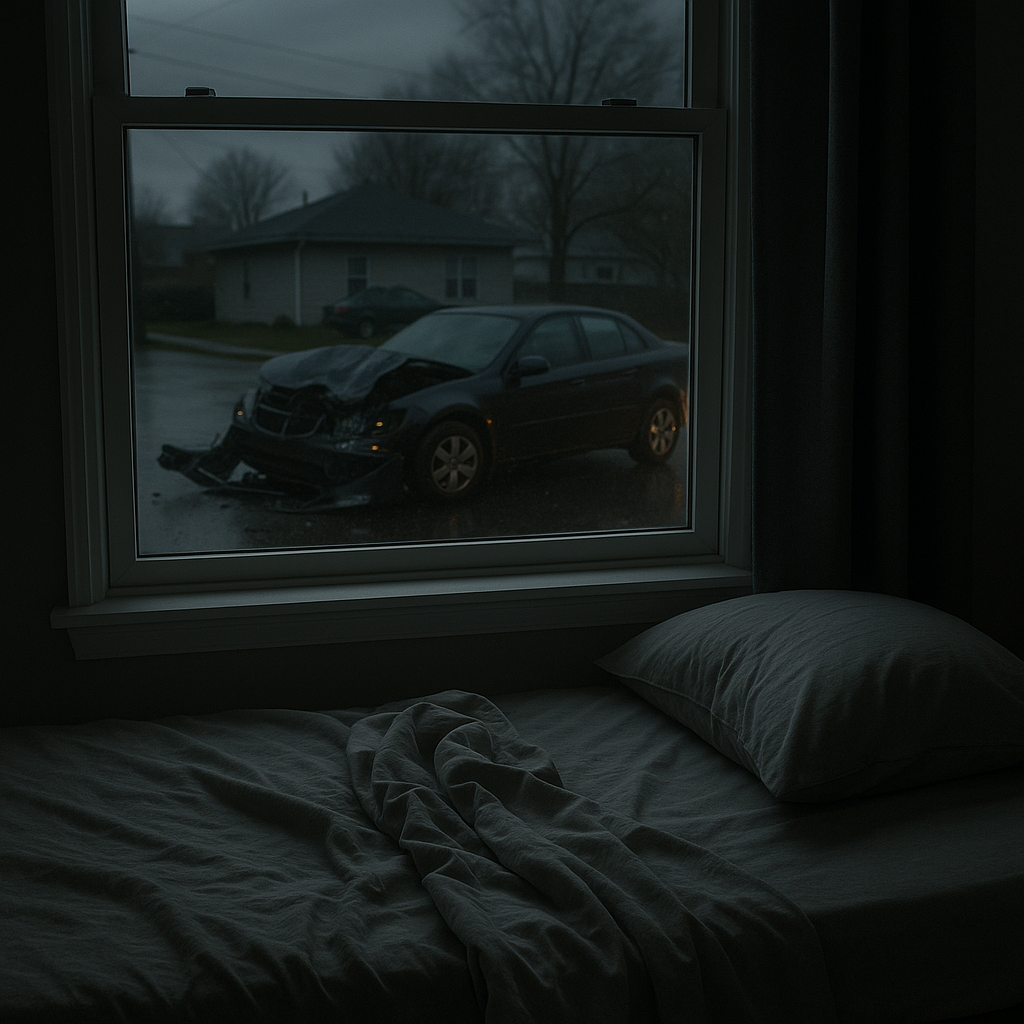 Illustration of Why trauma causes insomnia after crashes