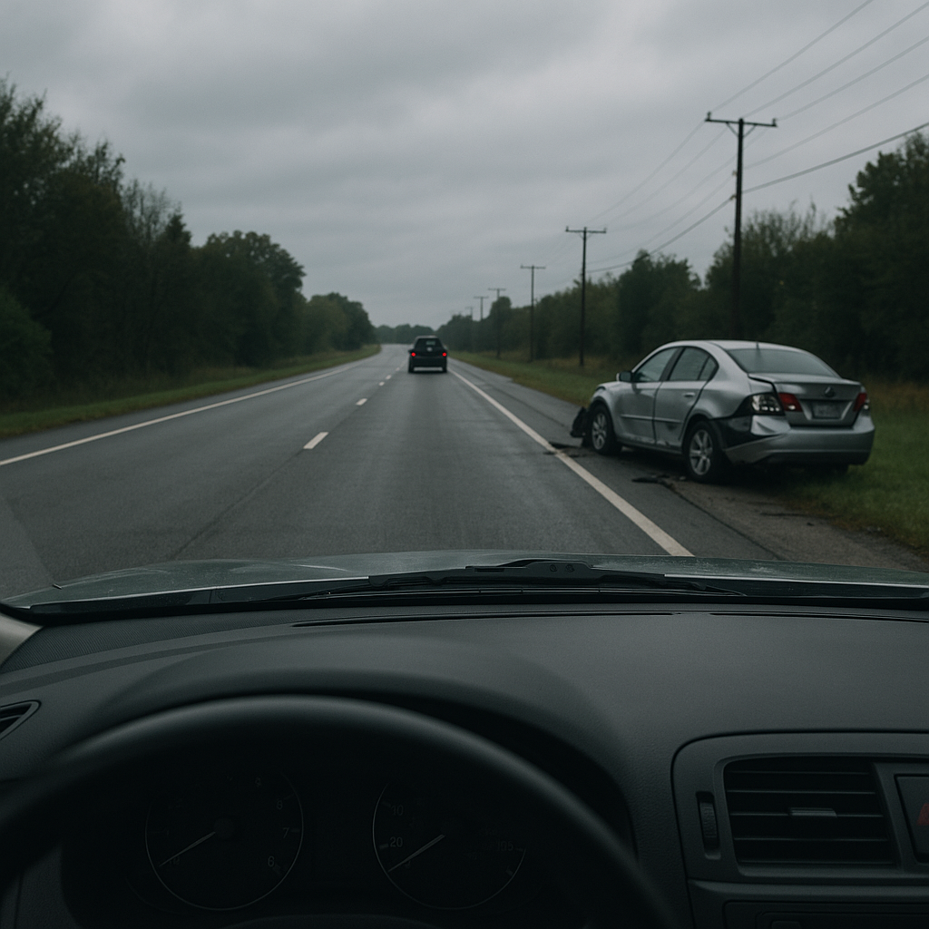 scanning road trauma illustration for Why trauma makes you scan the road constantly