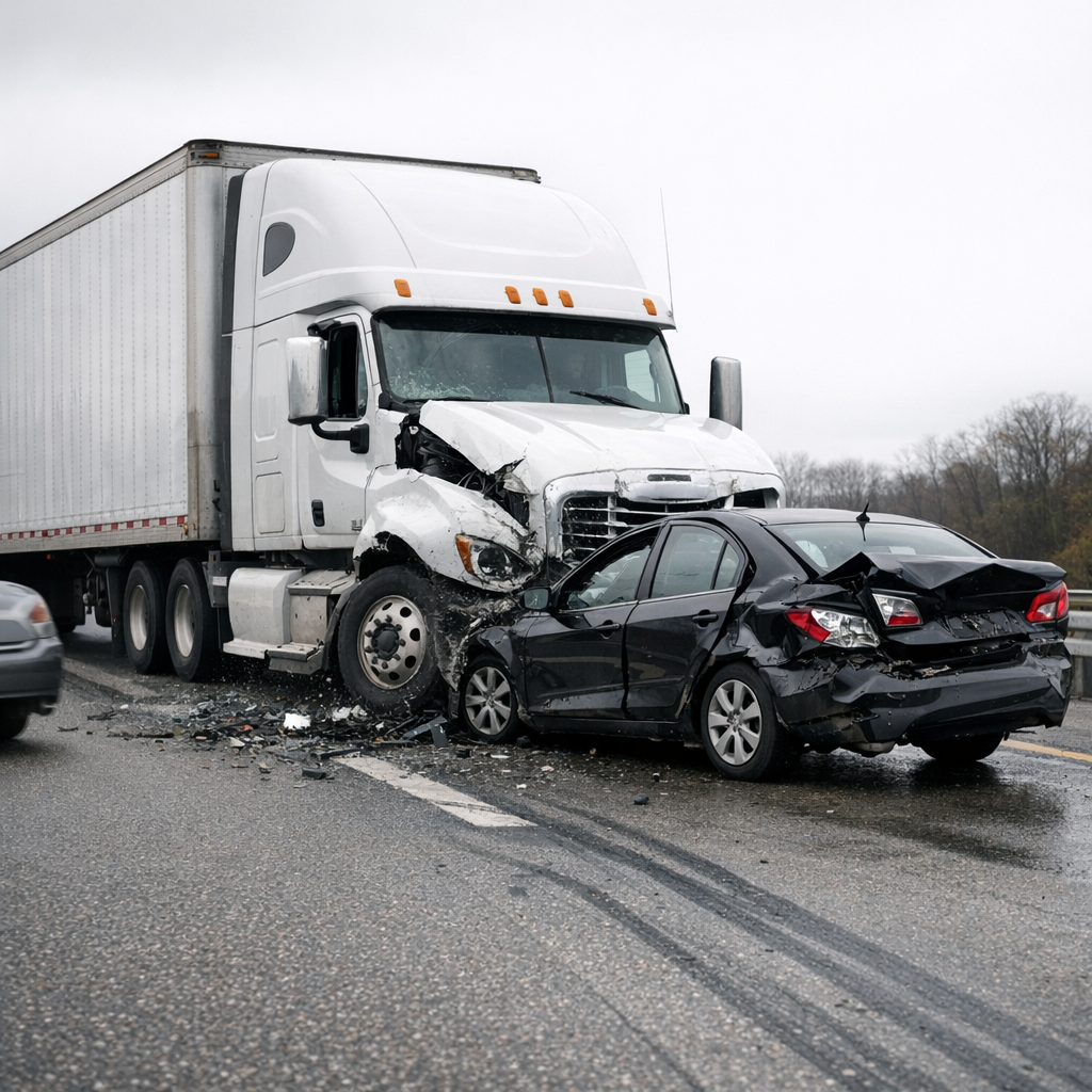 aggressive driving truck accident illustration for How aggressive driving leads to truck accidents