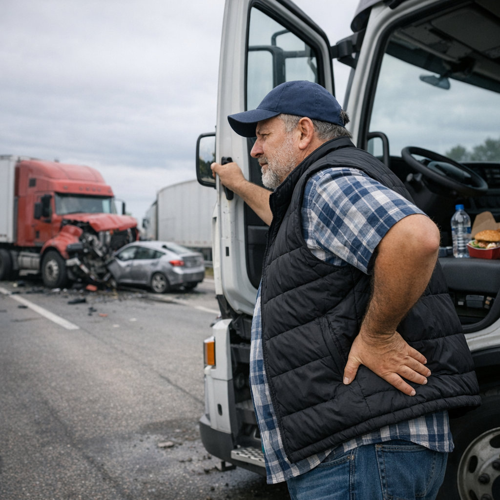 truck driver health accidents illustration for How driver health affects truck accident risk