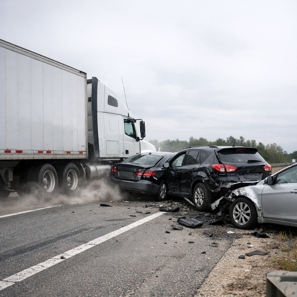 truck acceleration accident illustration for How truck acceleration affects accidents