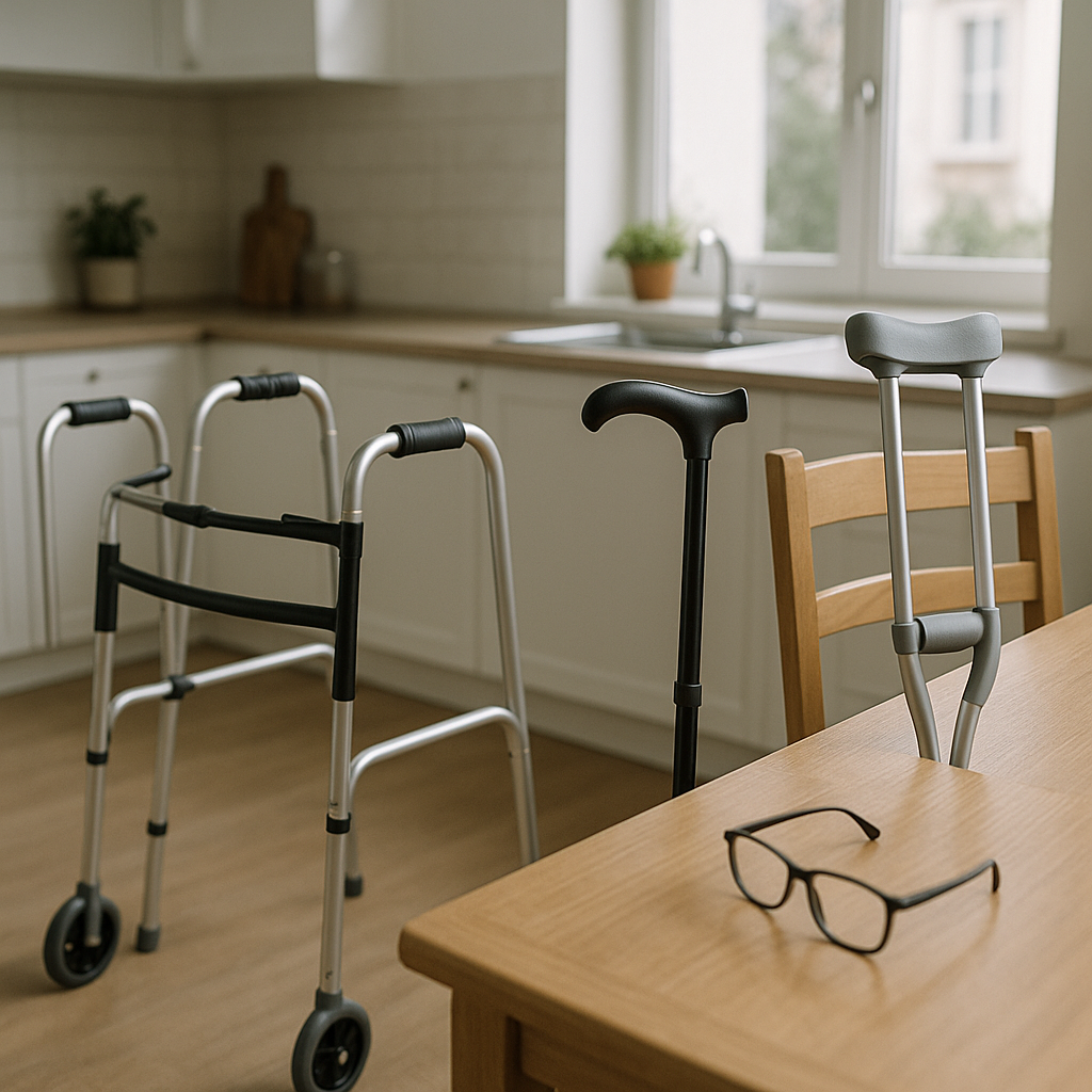 managing daily life assistive devices illustration for Managing daily life with assistive devices