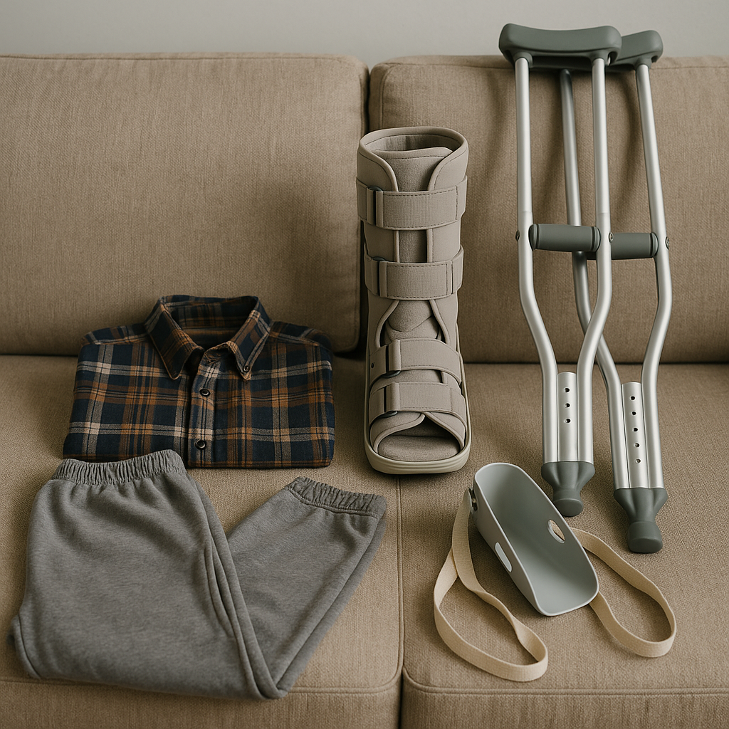 managing dressing challenges injury illustration for Managing dressing challenges after injuries