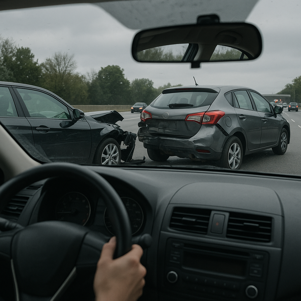 anxious changing lanes after crash illustration for Why do I feel anxious when changing lanes now