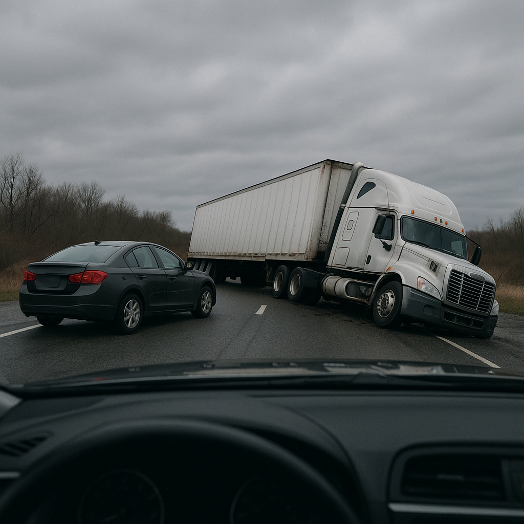 scared to drive after semi truck accident illustration for Why do I feel scared to drive after a semi truck accident