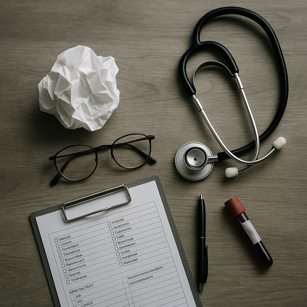 Illustration of Why do I feel stressed about medical tests