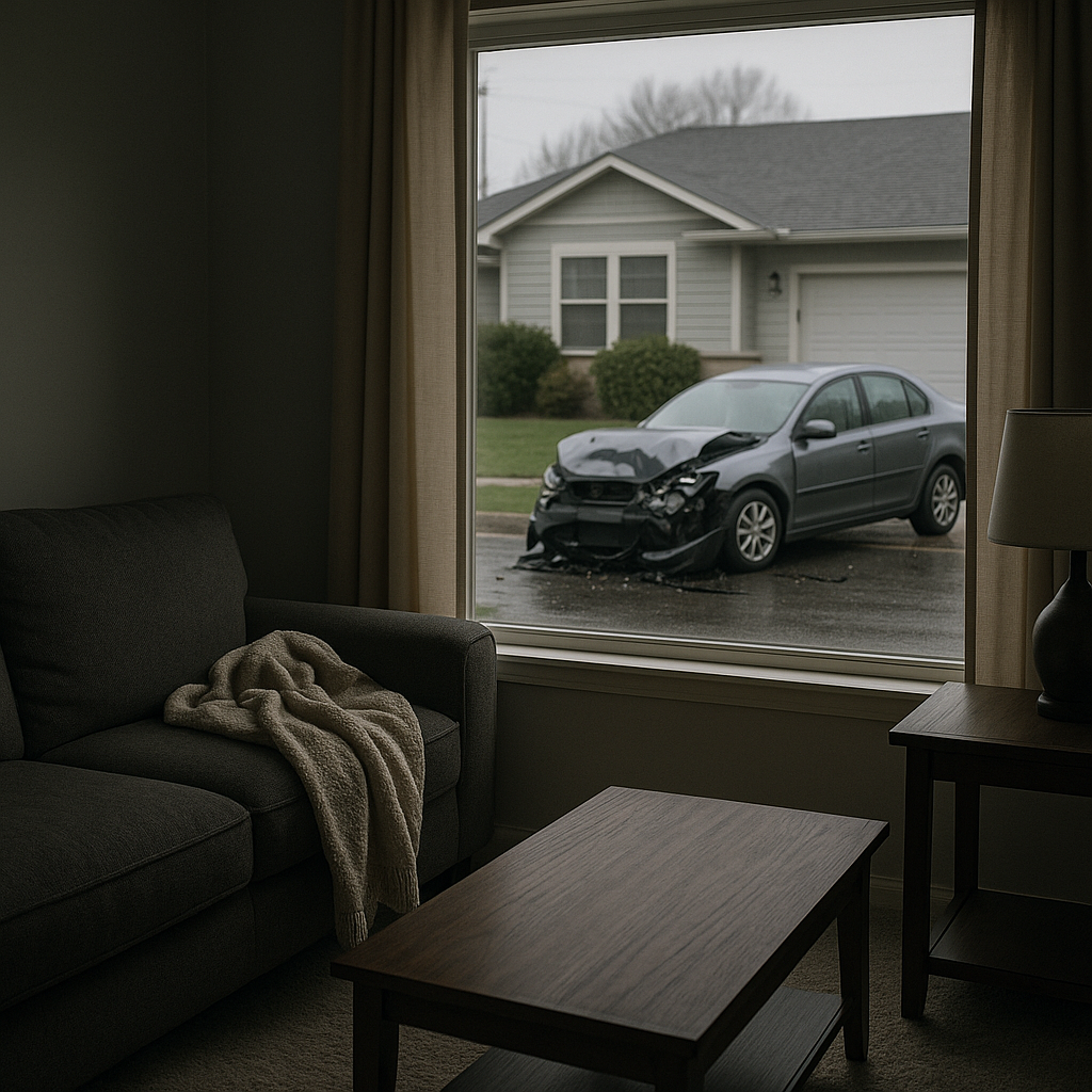 unsafe at home after crash illustration for Why do I feel unsafe even at home after the crash
