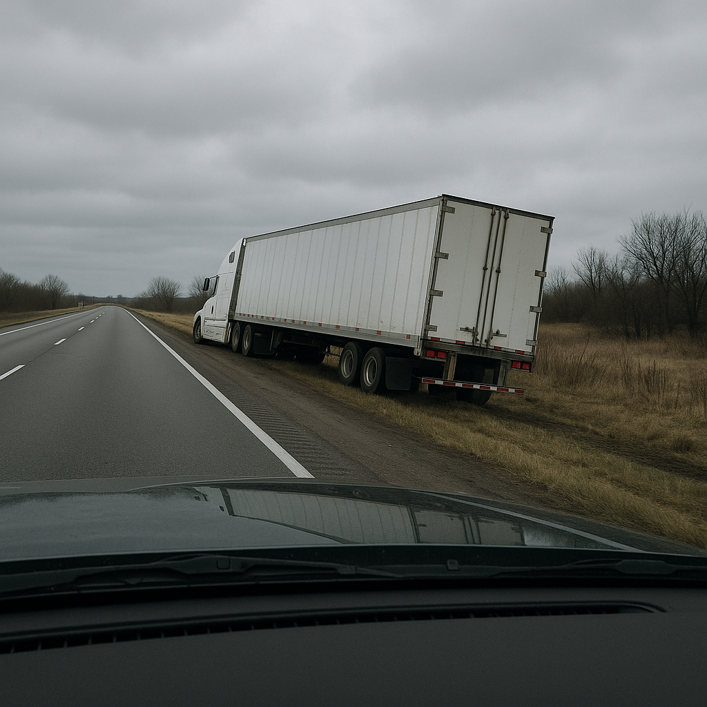 feel worse after seeing semi truck illustration for Why do I feel worse after seeing a semi truck