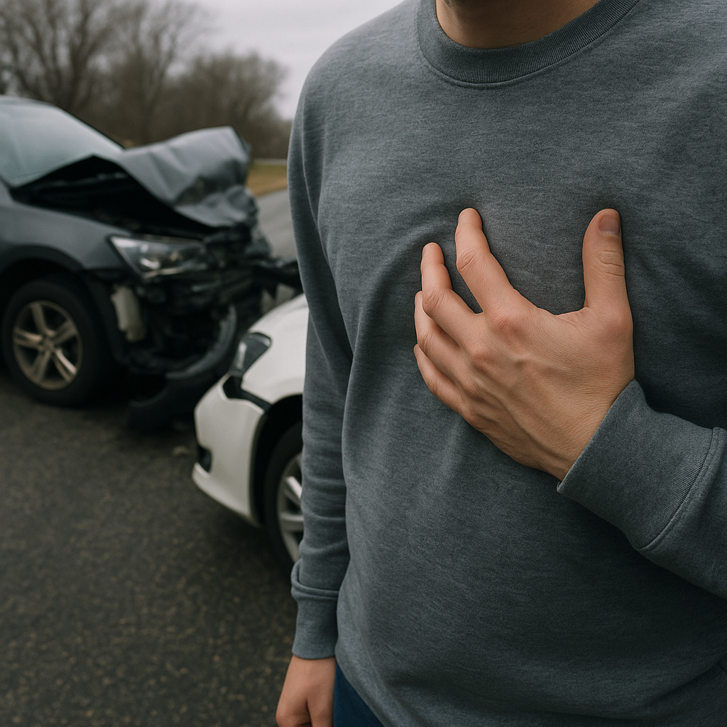chest tight remembering accident illustration for Why does my chest feel tight when I remember the accident