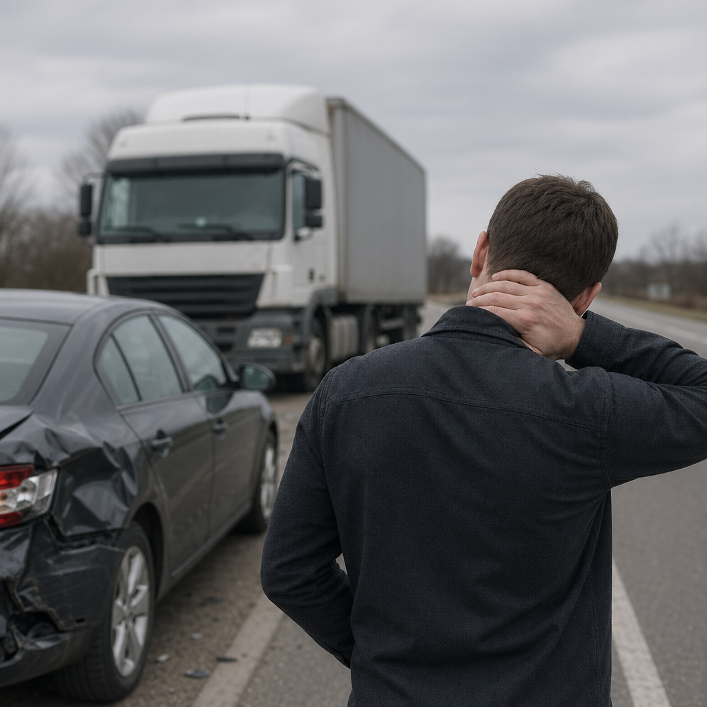 physical discomfort truck accident illustration for Physical discomfort patterns reported after truck accidents