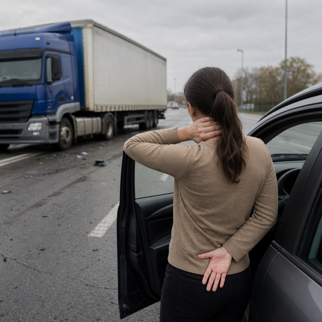 physical discomfort truck accident illustration for Physical discomfort patterns reported after truck accidents